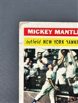 1956 Topps Mickey Mantle White Back #135 Baseball Card