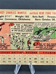 1956 Topps Mickey Mantle White Back #135 Baseball Card