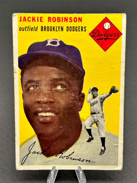 1954 Topps Jackie Robinson #10 Baseball Card