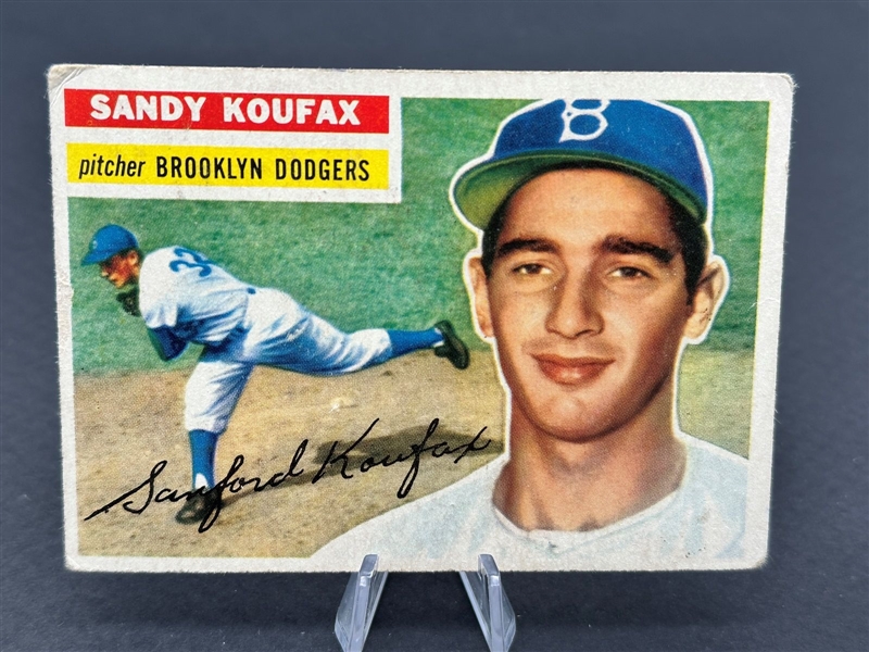 1956 Topps Sandy Koufax #79 Gray Back Baseball Card
