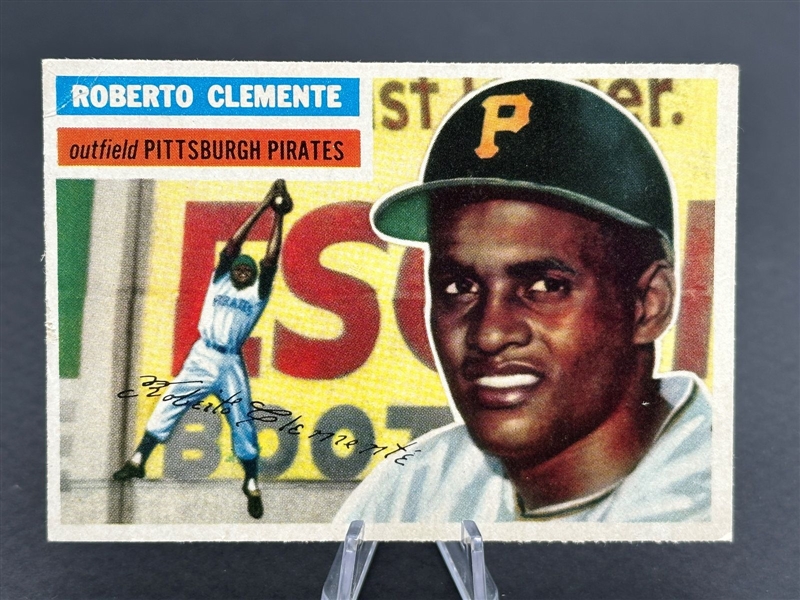 1956 Topps Roberto Clemente #33 Gray Back Baseball Card