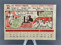 1956 Topps Jackie Robinson #30 Gray Back Baseball Card: