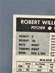 RARE 1954 Bob Feller Wilson Franks Baseball Card Autographed