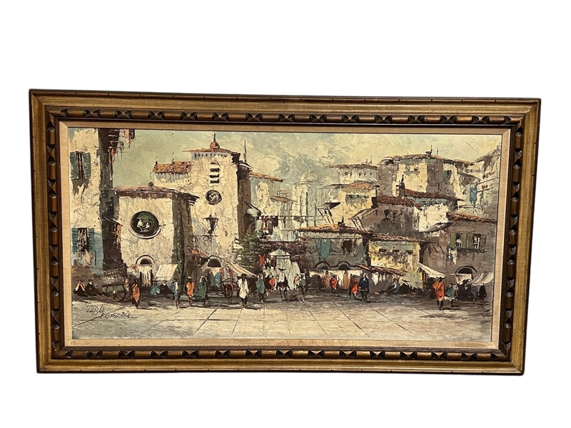 Pablo E. Oil on Canvas Cityscape