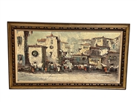 Pablo E. Oil on Canvas Cityscape