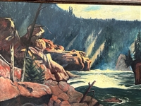 Hans H. Volck Oil on Canvas Landscape