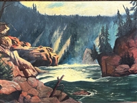 Hans H. Volck Oil on Canvas Landscape