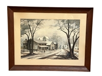 Gladys F. Buschmann Watercolor "Side Street"