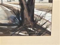 Gladys F. Buschmann Watercolor Side Street