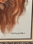 Lion Oil on Canvas Painting