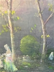 Framed Original Painting Women in Woods