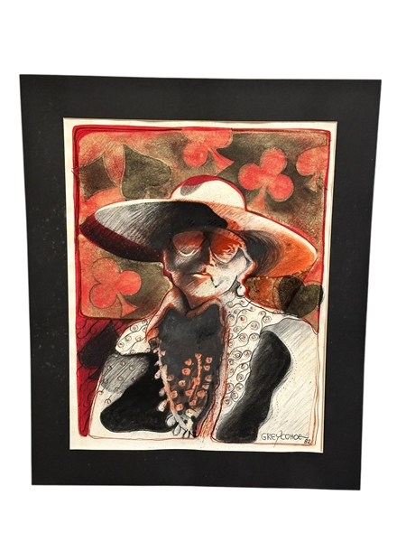 Grey Cohoe "Enemyway Chanter" Artwork Matted and Unframed