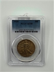 1935 50C Walking Liberty Half Dollar PCGS AU 58