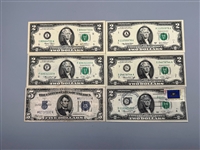 US Currency Lot of Banknotes