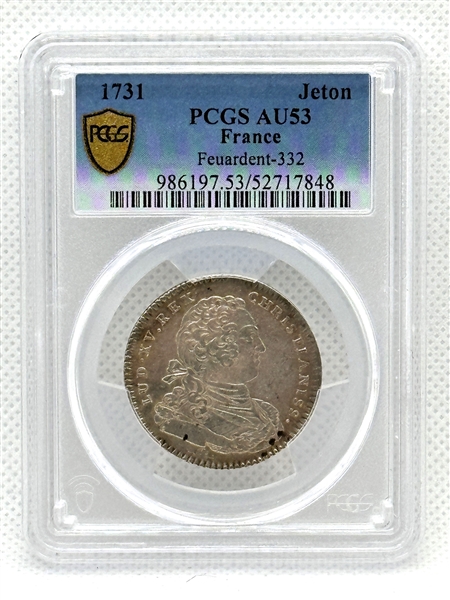 1731 France Jeton Feuardent-332 PCGS AU53