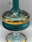 Empoli Italian Art Glass Decanter and Cordial Glasses Set
