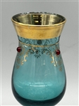 Empoli Italian Art Glass Decanter and Cordial Glasses Set