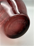 Artisan Hand Blown Amethyst Glass Vase