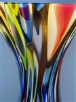 Carpathia Art Glass Poland Vase