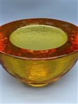 Fire and Light Art Glass Vase/Bowl