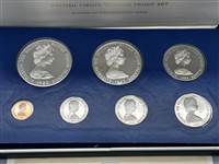 1982 Coinage of British Virgin Isles Proof 7 Coin Set