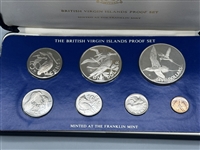 1982 Coinage of British Virgin Isles Proof 7 Coin Set