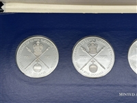 The Queen Elizabeth II 30th Anniversary Silver Crown (5) Coin Proof Set