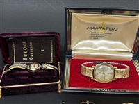 Large Group of Vintage Watches: Gold Filled, Movements