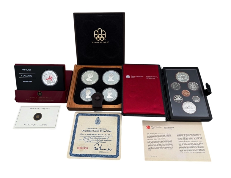 Group of Canadian Commemorative Silver Coins 