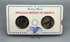 Complete Set Sterling Silver Medallic History of America from The Danbury Mint