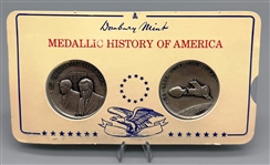 Complete Set Sterling Silver Medallic History of America from The Danbury Mint