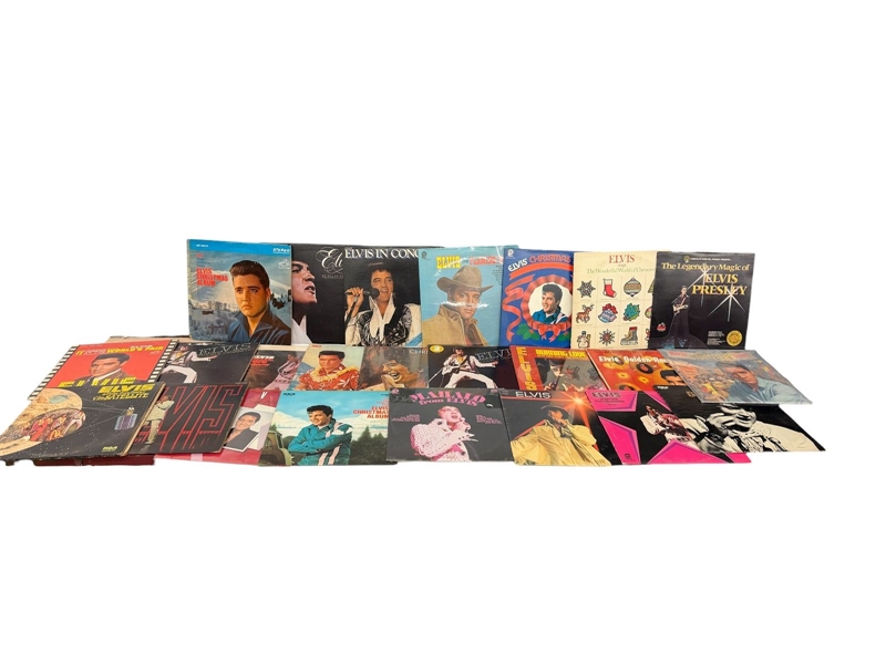 Group of Elvis Presley Record Albums