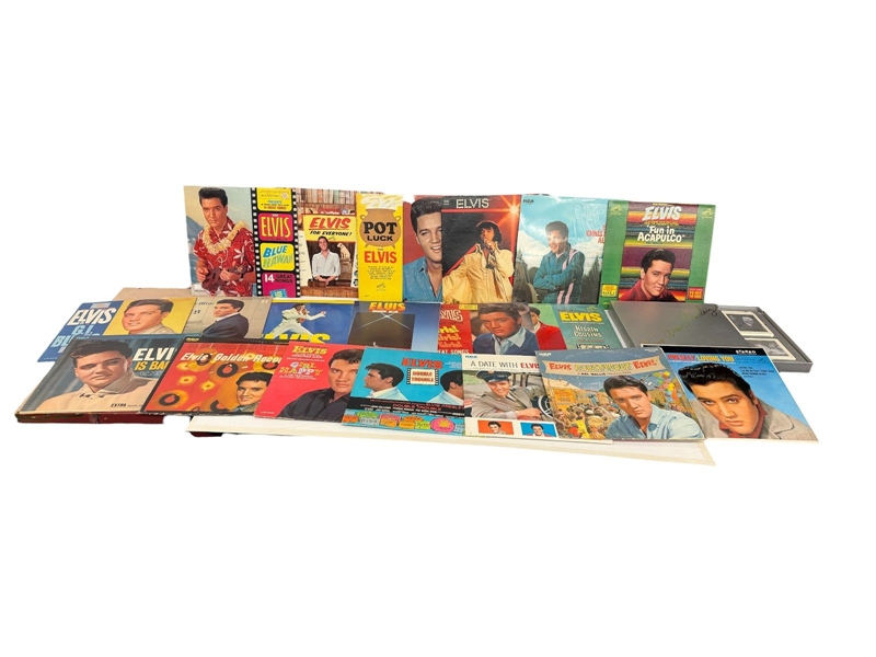 Group of Elvis Presley Record Albums