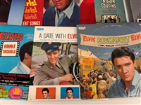Group of Elvis Presley Record Albums