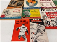 Group of Early 1940's and '50's Baseball Guides, Records, Handbooks and Schedules