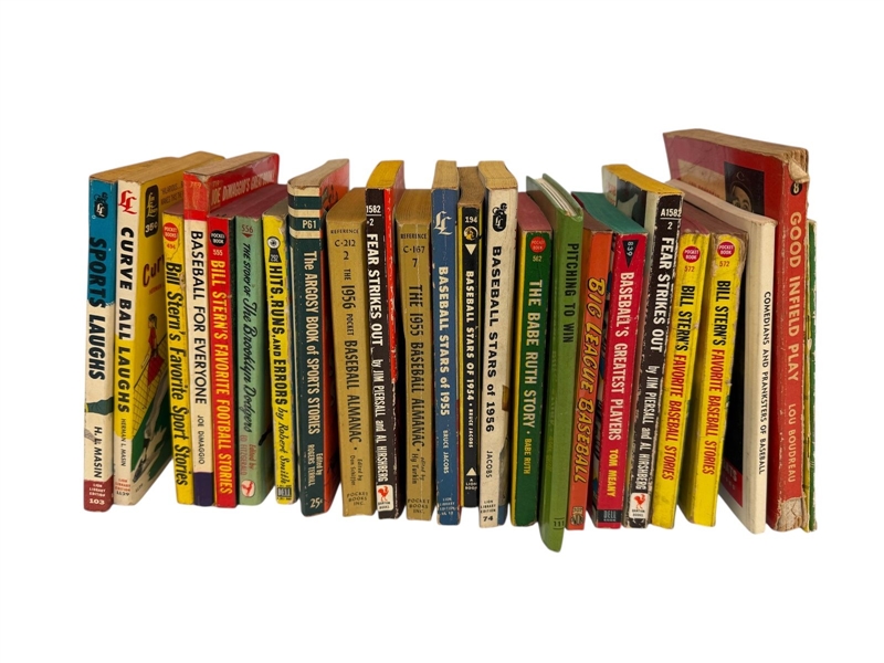 Group of Early 1950s Baseball Books 