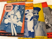 Group of 1940's and 1950's Baseball Digest Magazine Booklets