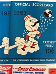 (8) Unmarked 1955-1957 Baseball Score Cards