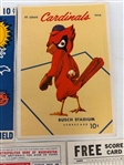 (8) Unmarked 1955-1957 Baseball Score Cards