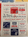 (8) Unmarked 1955-1957 Baseball Score Cards