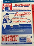 (8) Unmarked 1955-1957 Baseball Score Cards