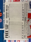 (8) Unmarked 1955-1957 Baseball Score Cards