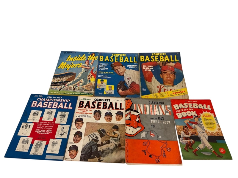 Group of 1950s Baseball Magazines