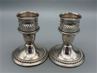 Newport Weighted Sterling Silver Candlesticks