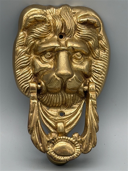 Brass Lion Door Knocker