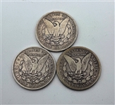 (3) Carson City Morgan Dollars, (2) 1878-CC (1) 1883-CC