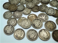Group of (100) Barber Silver Quarters