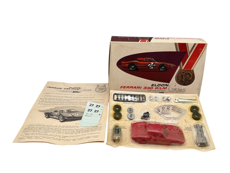 (2) Eldon BRM & Ferrari 330P/LM Formula One 1/24 Scale Slot Racer Model Cars Concours 