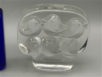 (3) Pieces Swedish, Finish Art Glass: Erik Hogland, Jorma Vennola Littala