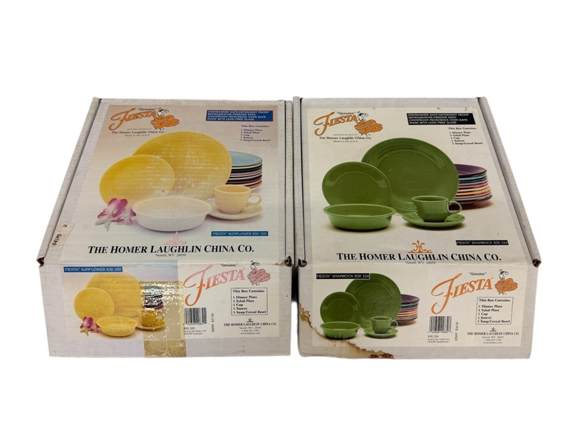 (2) Fiesta Ware Place Setting Box Sets in Original Boxes